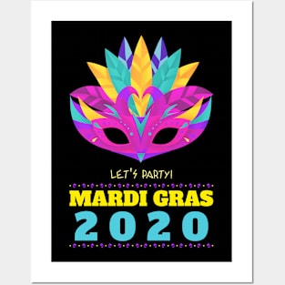 2020 Mardi gras Posters and Art